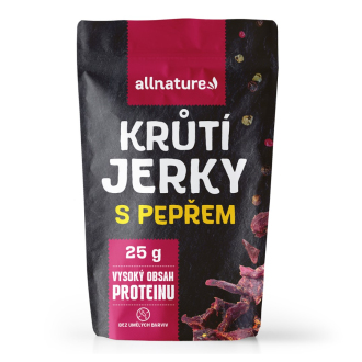 Kompletní sortiment - Allnature TURKEY PEPPER Jerky 25 g