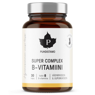 Vitamíny a minerály - Puhdistamo Super Vitamin B Complex 30 kapslí