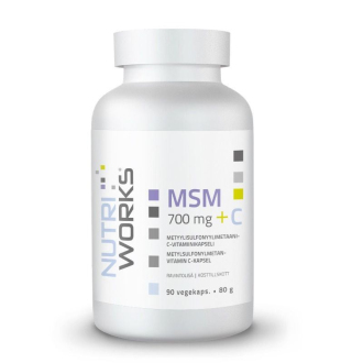 Problematika - NutriWorks MSM 700 mg + C 90 kapslí